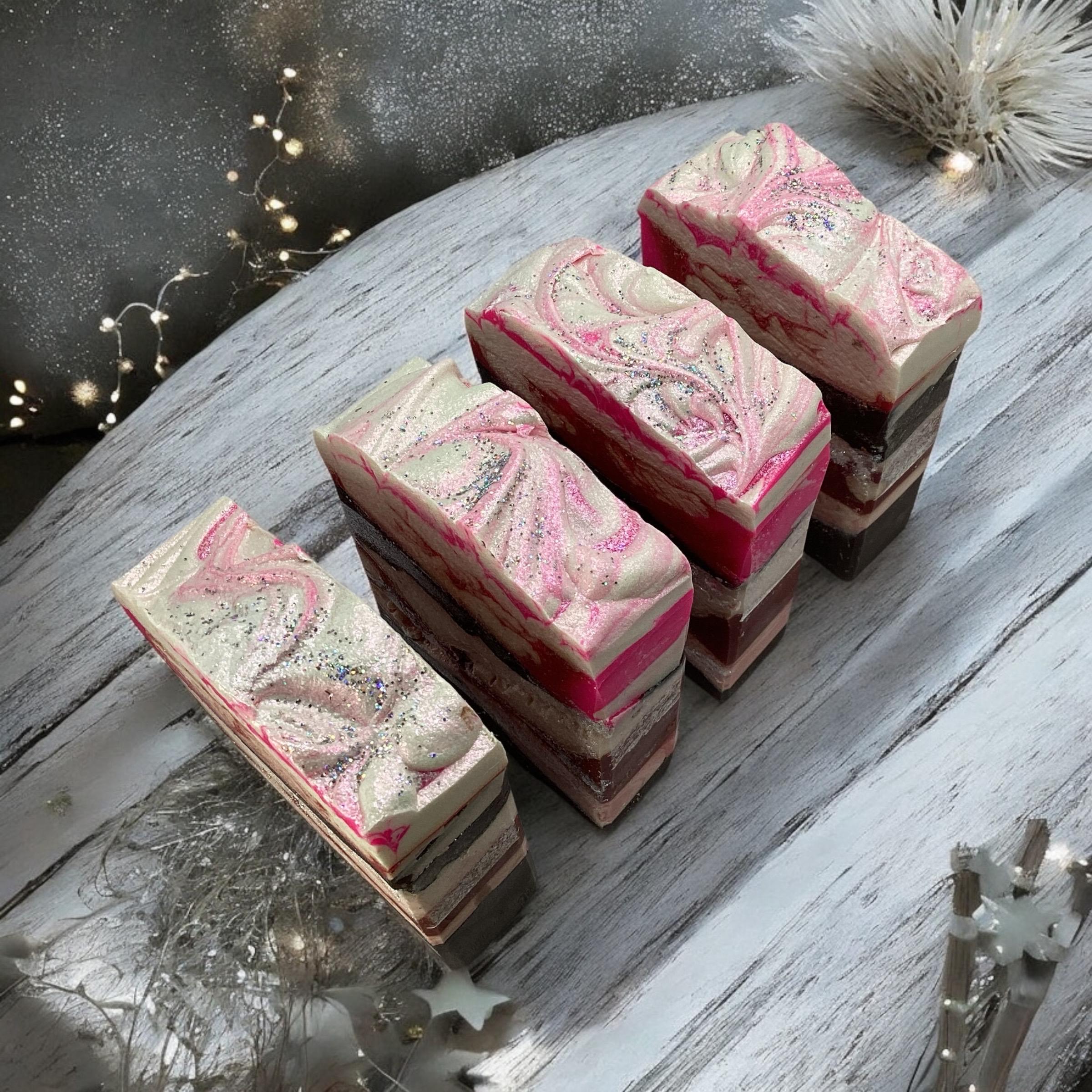Sleigh All Day Soap-Christmas Mint Chocolate Scented Bar Soap, Santa's Sleigh, Holiday Stocking Stuffer, Festive Bath Gift