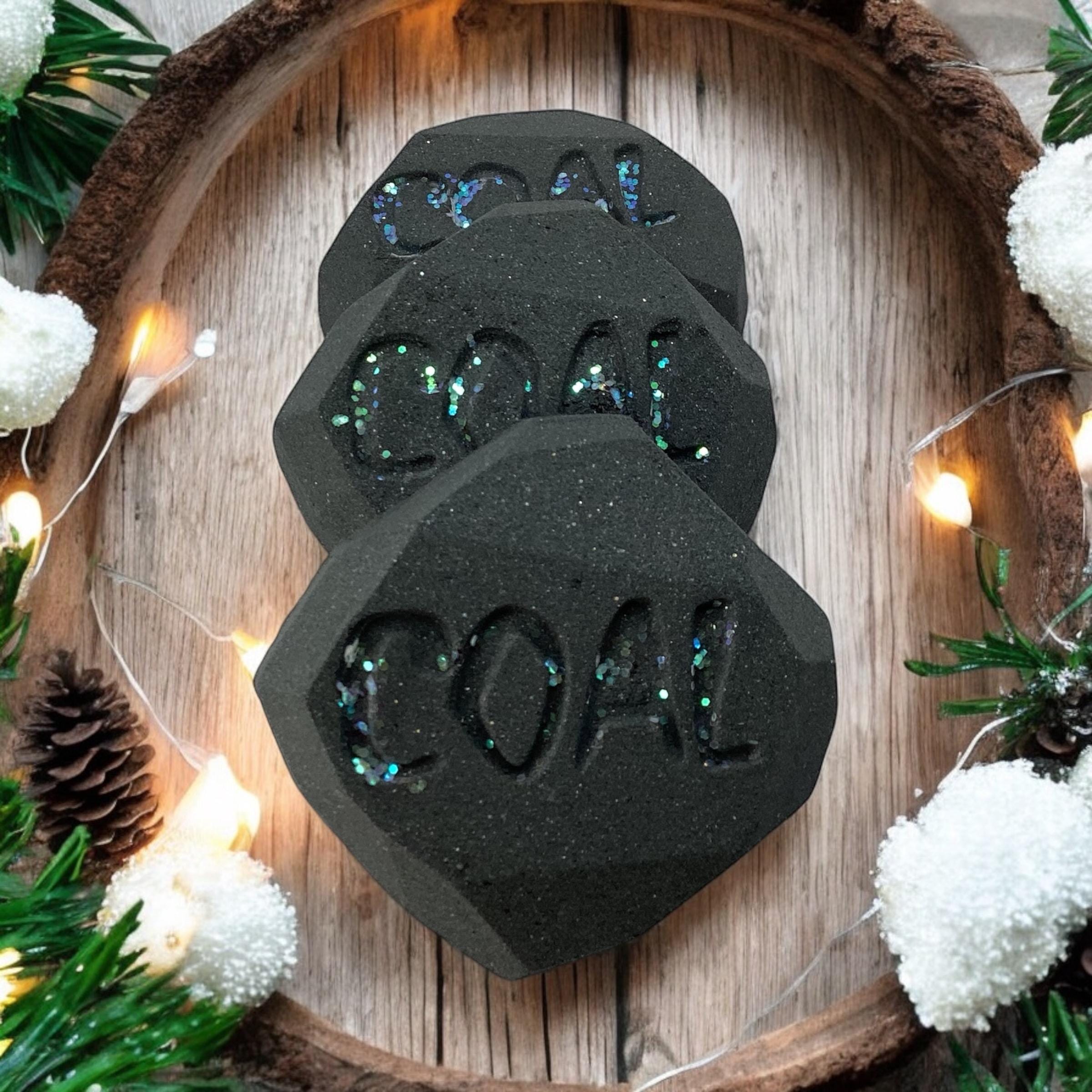 Barely Behaved Bath Bombs-Lump Of Coal Bath Bombs, Christmas Bath Gift, Surprise Inside, With Epsom Salts, Holiday Gag Gift, Funny Gift