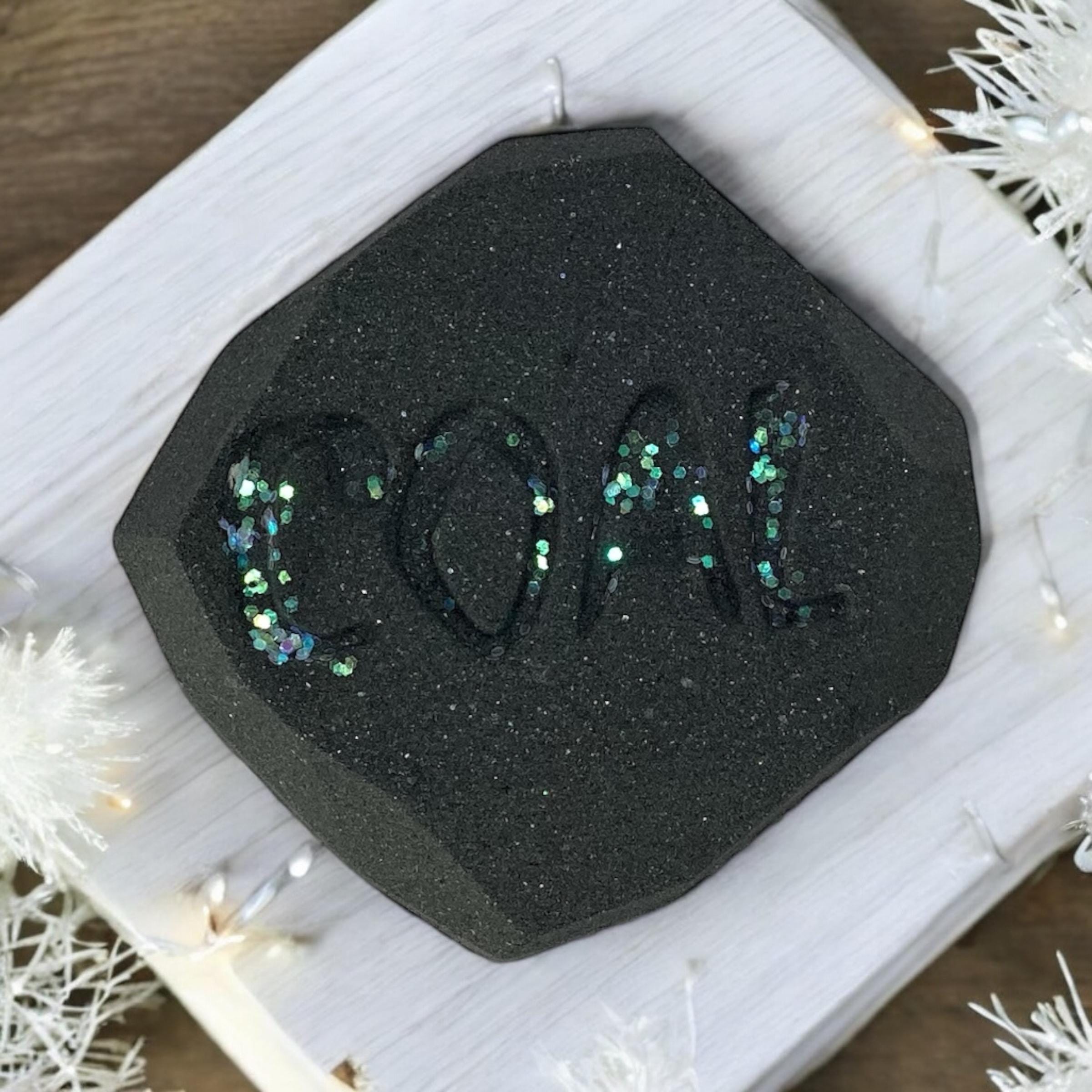 Barely Behaved Bath Bombs-Lump Of Coal Bath Bombs, Christmas Bath Gift, Surprise Inside, With Epsom Salts, Holiday Gag Gift, Funny Gift