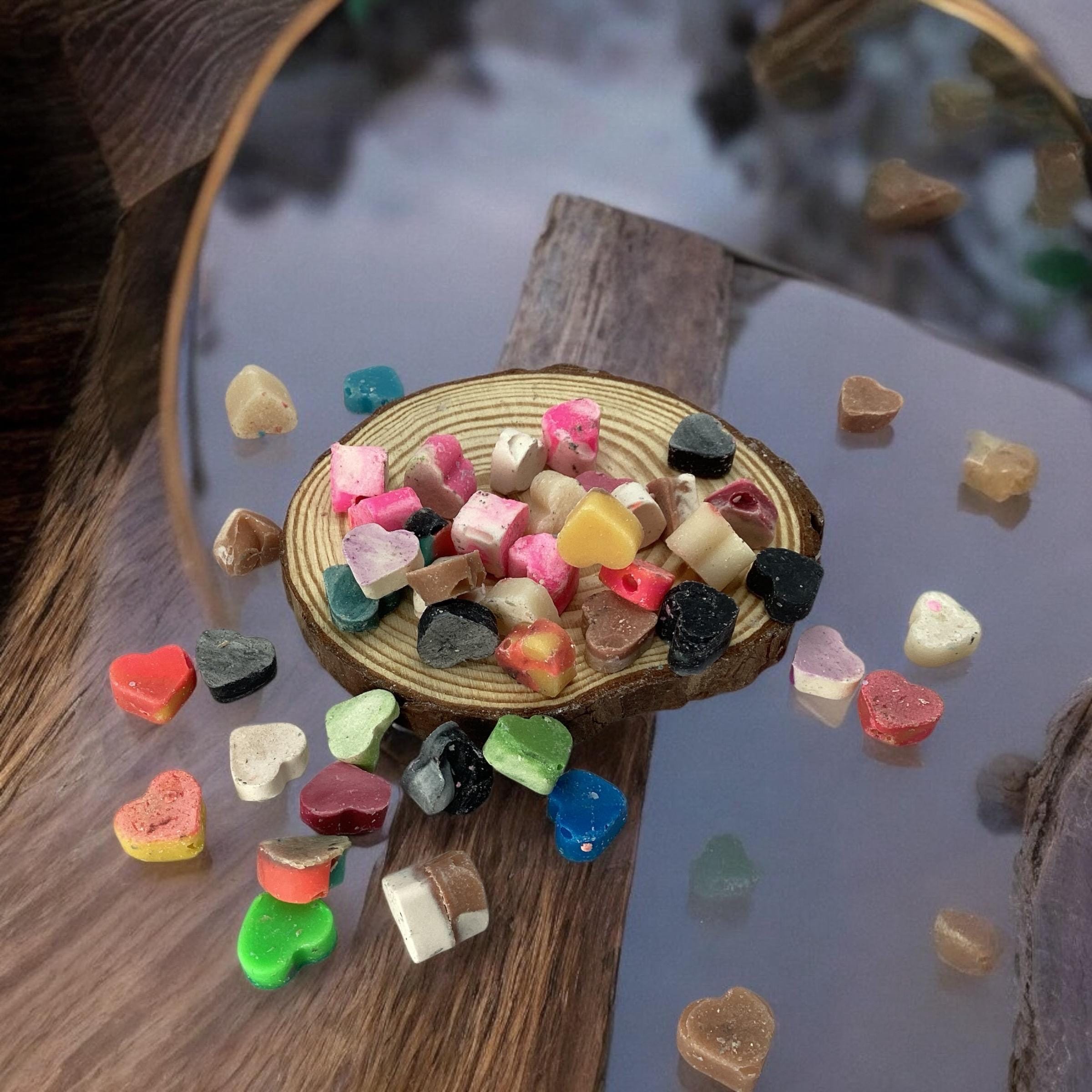 Single Use Soap Hearts-Valentine's Day Soap, Heart Themed Pocket Soaps, Travel + Work, Micro-Hearts, Tiny Token Of Affection, With Jar, Cute