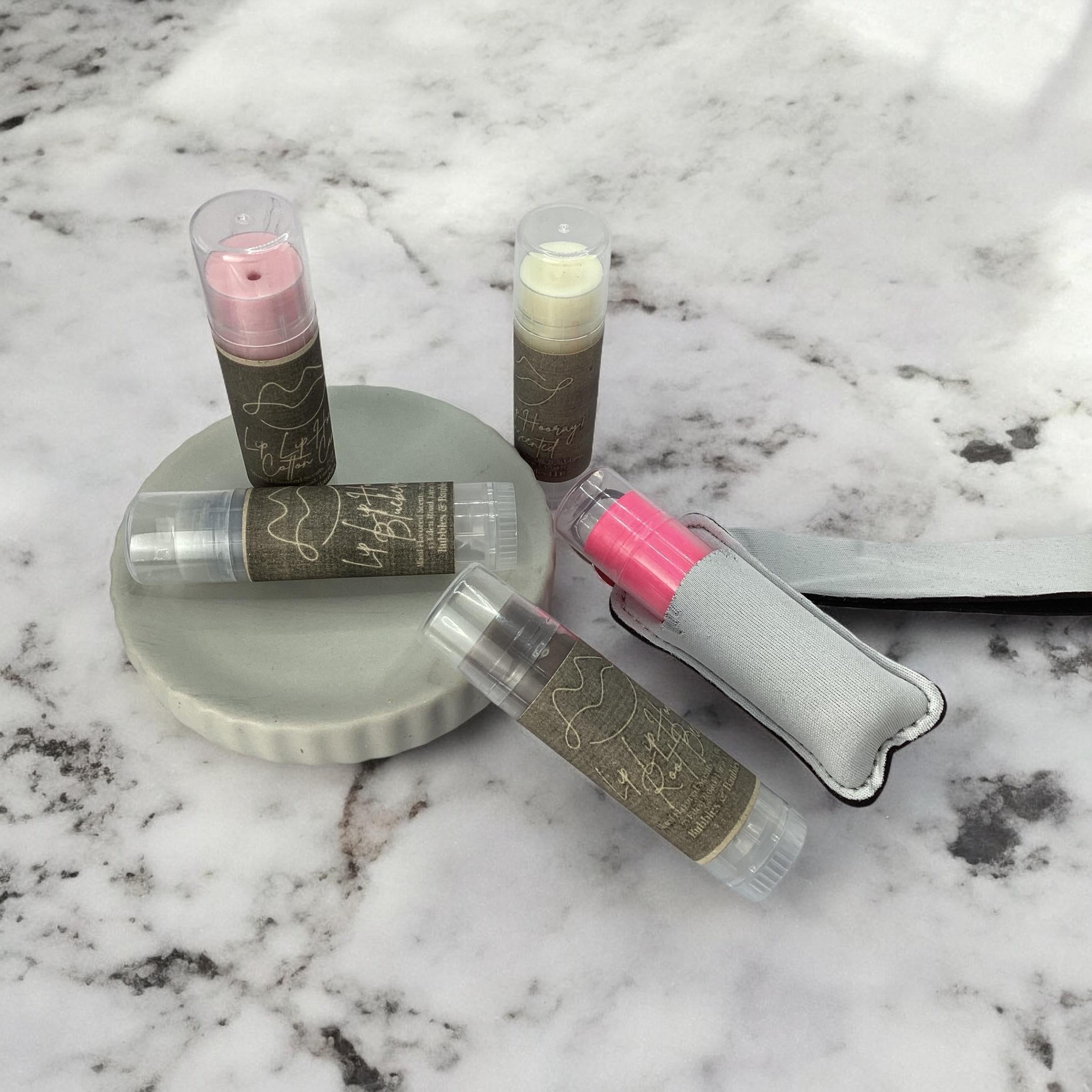 Lip Service Chapstick-Variety Mix Large Chap Sticks, Flavored Lip Balms, Organic Lip Butter, Fun Flavors, With Lanolin + Vitamin E + Beeswax