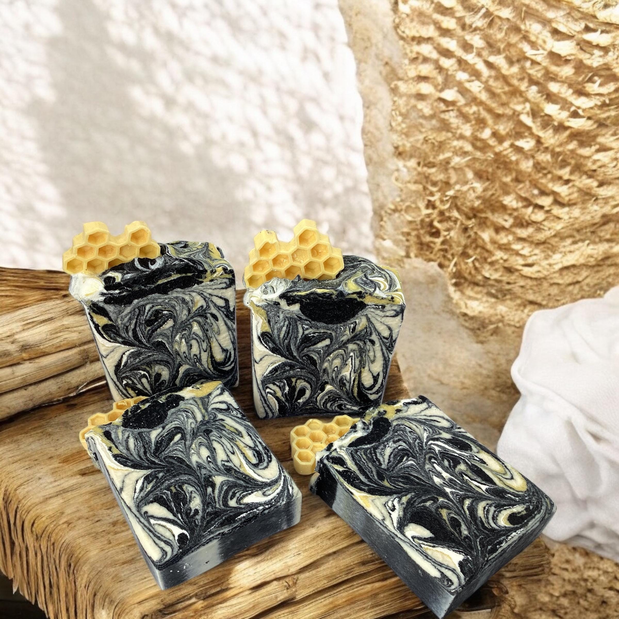 Bee Zesty Soap-Lemongrass Scented, Bee Themed, Spring Lovers, Citrus Fragranced, Beekeepers Gift, Outdoorsy, With Activated Charcoal, Fresh