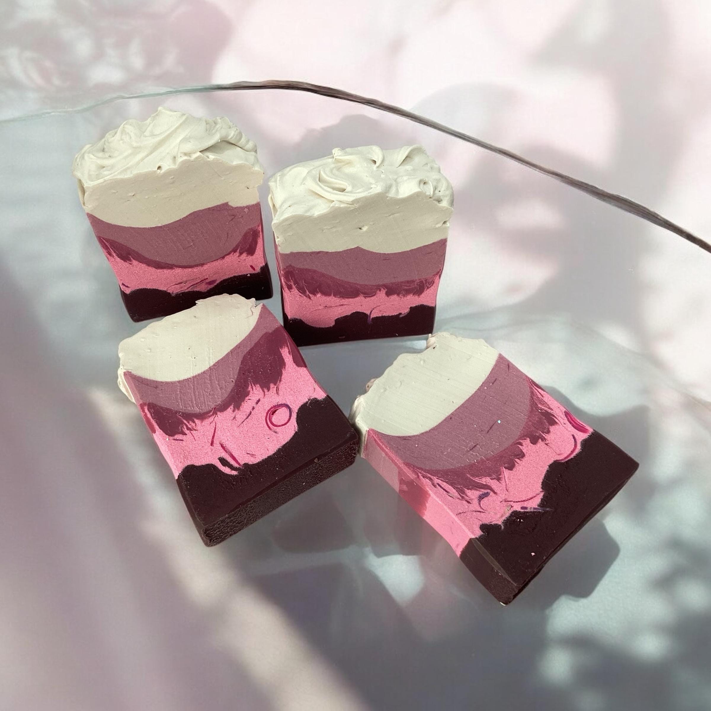 Love You Berry Much Soap-Valentine's Day Bar Soap, Romantic Gift Add On, For The Ladies, Cupid Themed, Bath Decor, Amorous Aesthetic, Cute