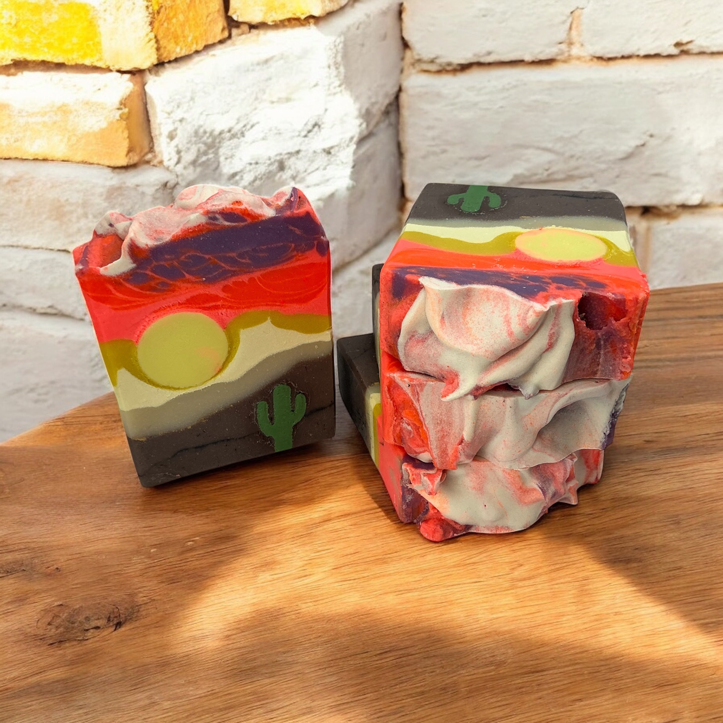 Mojave Mornin Soap-Natural Desert Inspired Soap, Southwestern Aesthetic, Cactus Desert Bath Decor, Dual Scented Body Wash