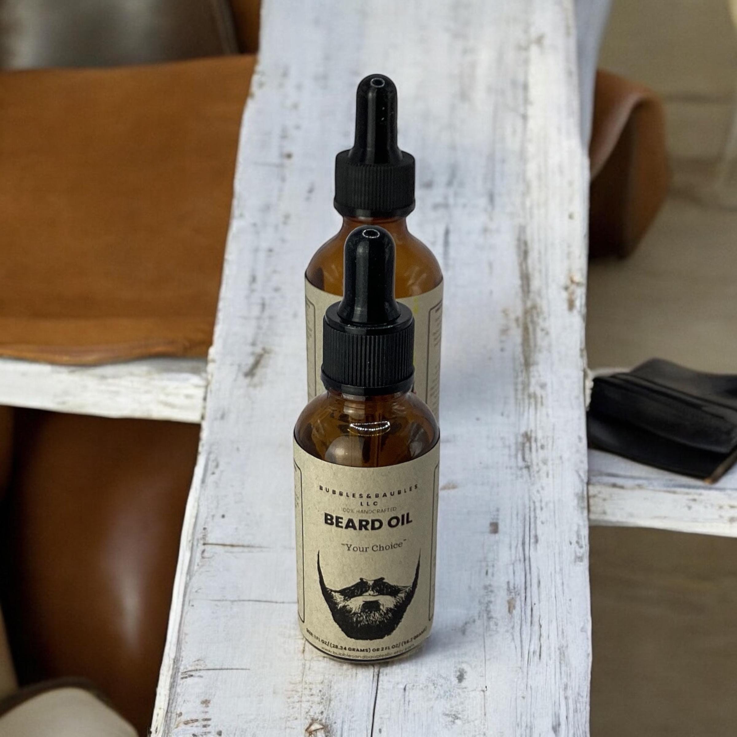 Handmade Gentleman's Pleasure Beard Oils-Men's 38 variety scented beard oils, With Vitamin E, Masculine Skincare, Barber's, Hair Oil