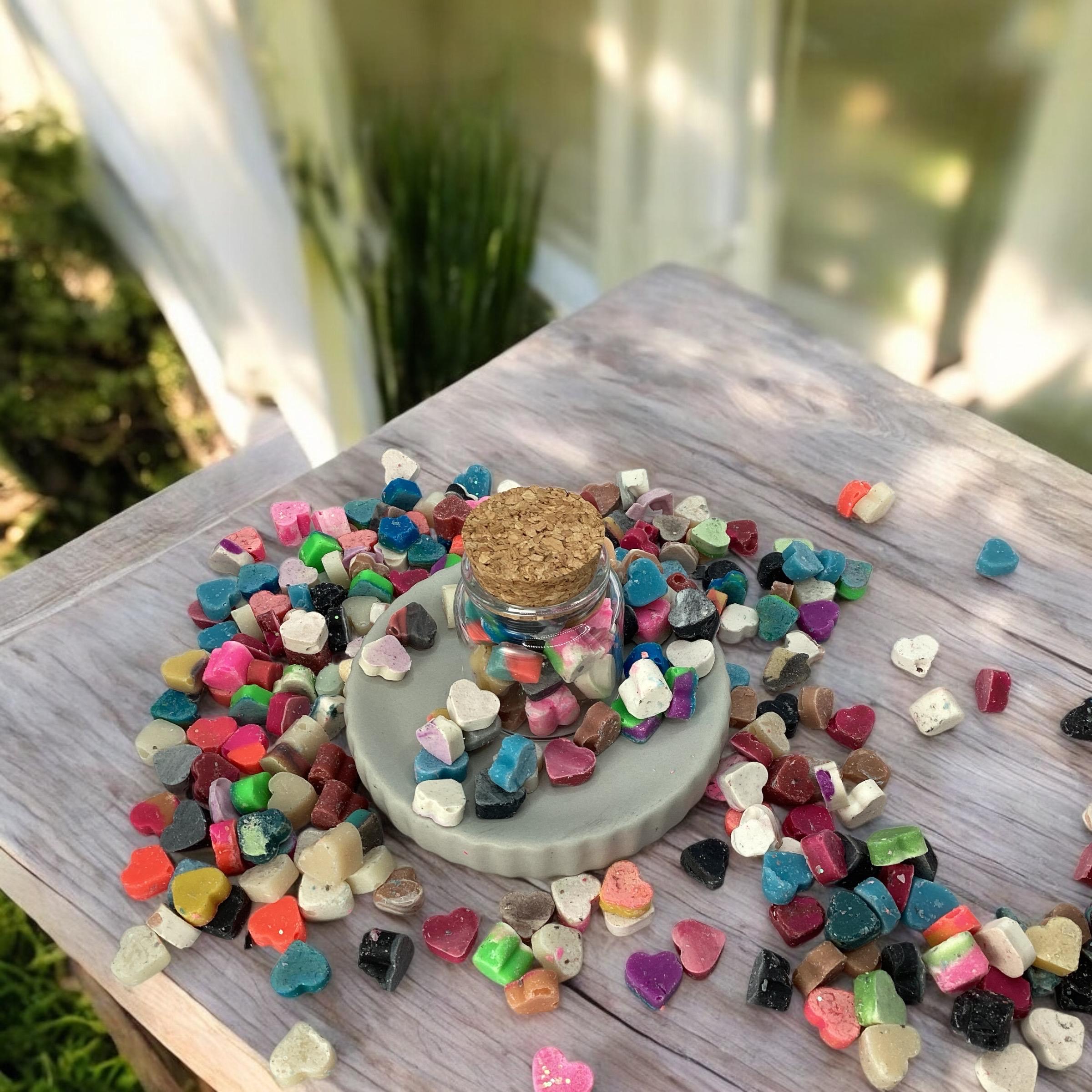 Single Use Soap Hearts-Valentine's Day Soap, Heart Themed Pocket Soaps, Travel + Work, Micro-Hearts, Tiny Token Of Affection, With Jar, Cute