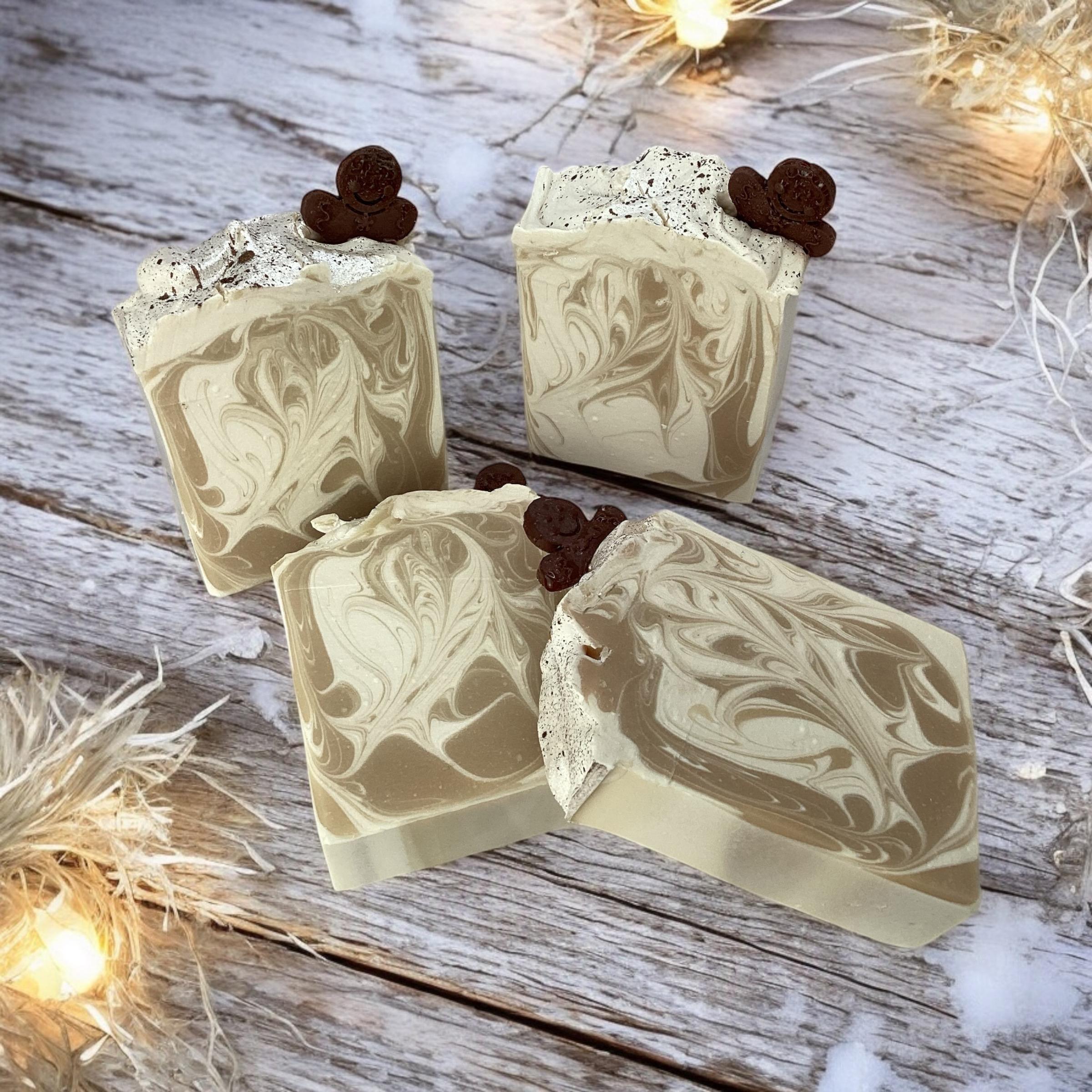 Kris Kringle's Cookie Soap-Christmas Cookie Inspired, Santa Claus Bar Soap, Cookie Scented, Gingy Man