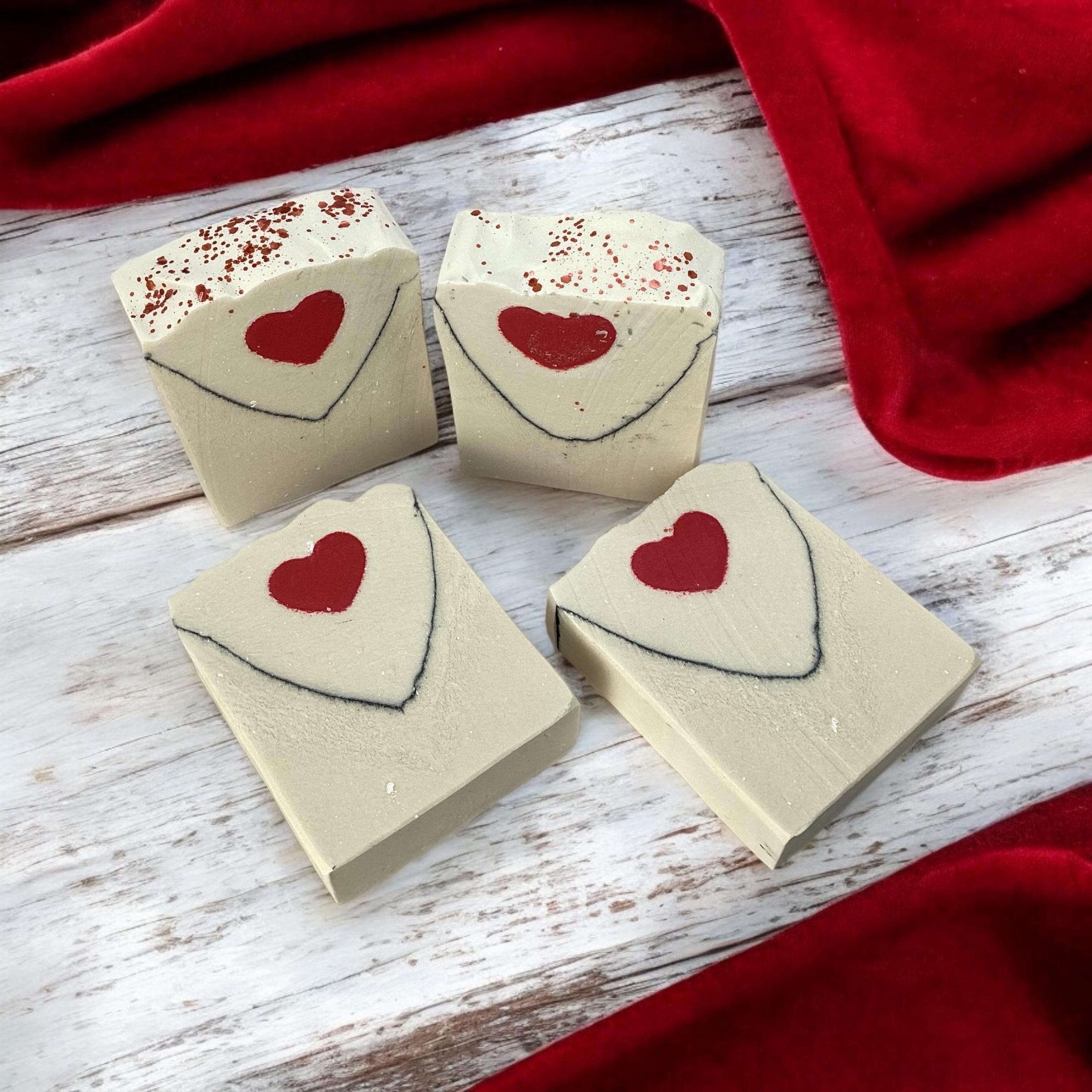 XOXO Soap-Valentines Day Themed Bar Soap, Love Letter Vibes, Cute Body Wash, Friend + Gal Pal Gift, For Her + Him, Token Of Affection
