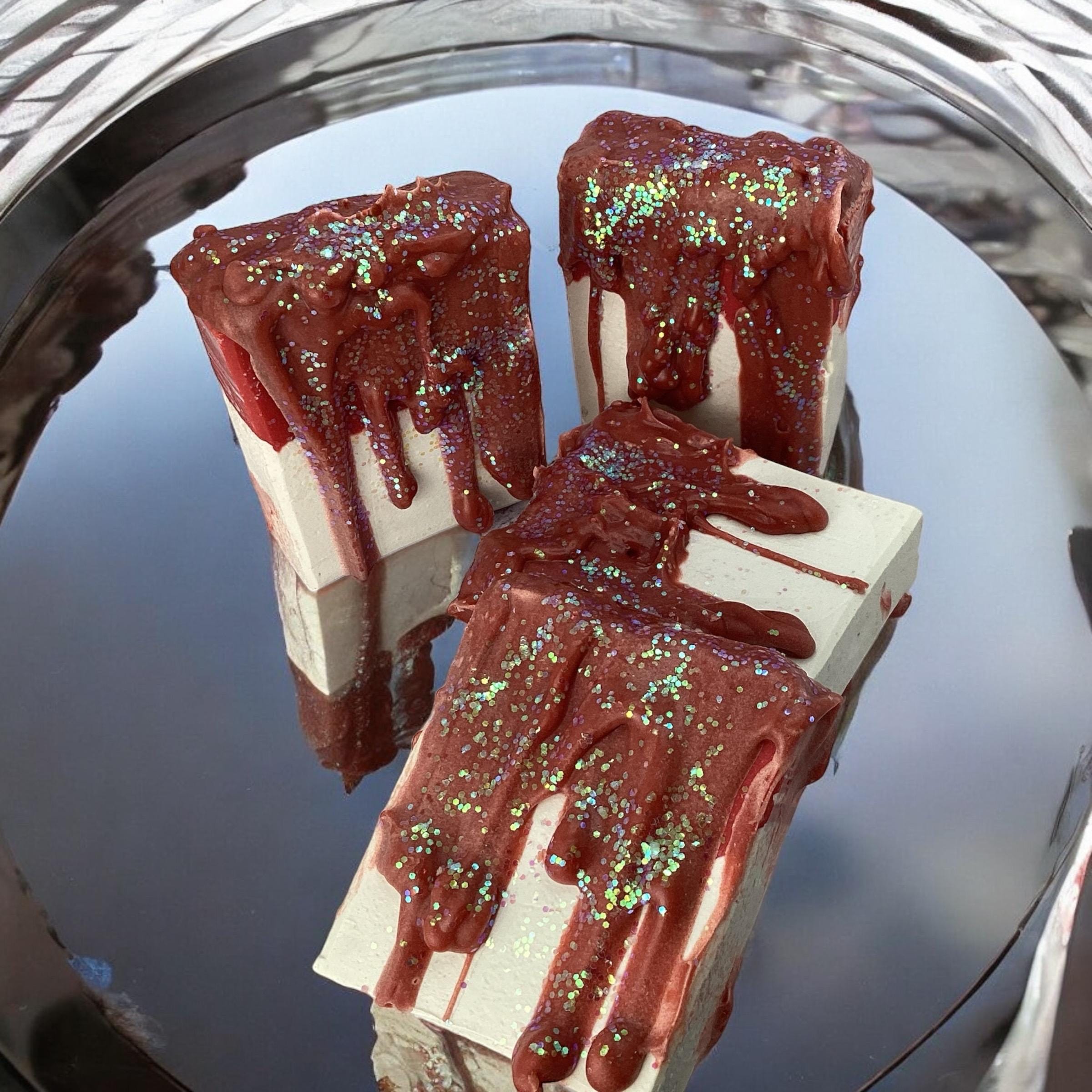 Love At First Bite Soap-Vampire Soaps, Halloween Bath Gifts, Spooky Party Favors, Vampire Soap Fangs