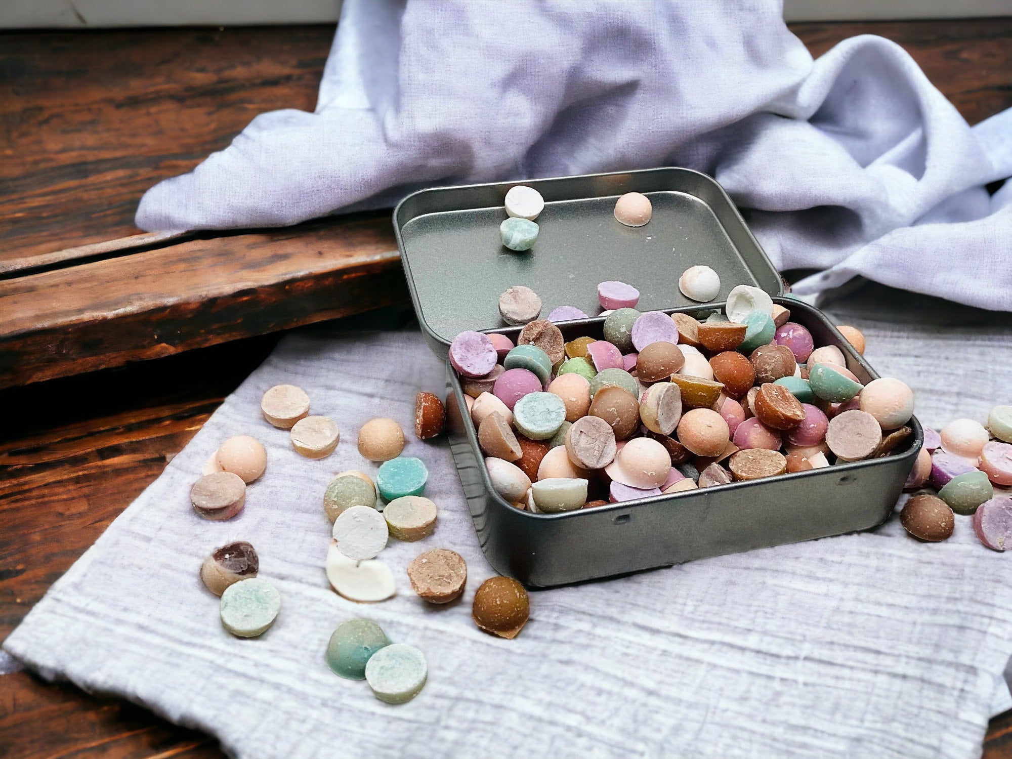 Single Use Soap Beads-Organic Soaps, Tiny Soaps, Soap Sample Buttons, Single Use Scented travel soaps, Gym Soap, Zero Waste, Soap Tin or Bag