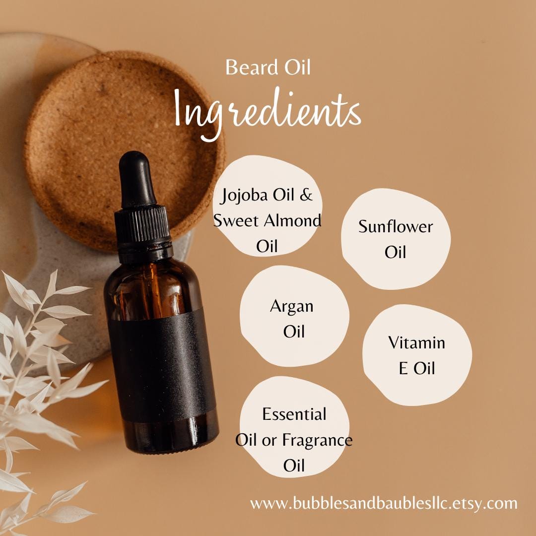Handmade Gentleman's Pleasure Beard Oils-Men's 38 variety scented beard oils, With Vitamin E, Masculine Skincare, Barber's, Hair Oil