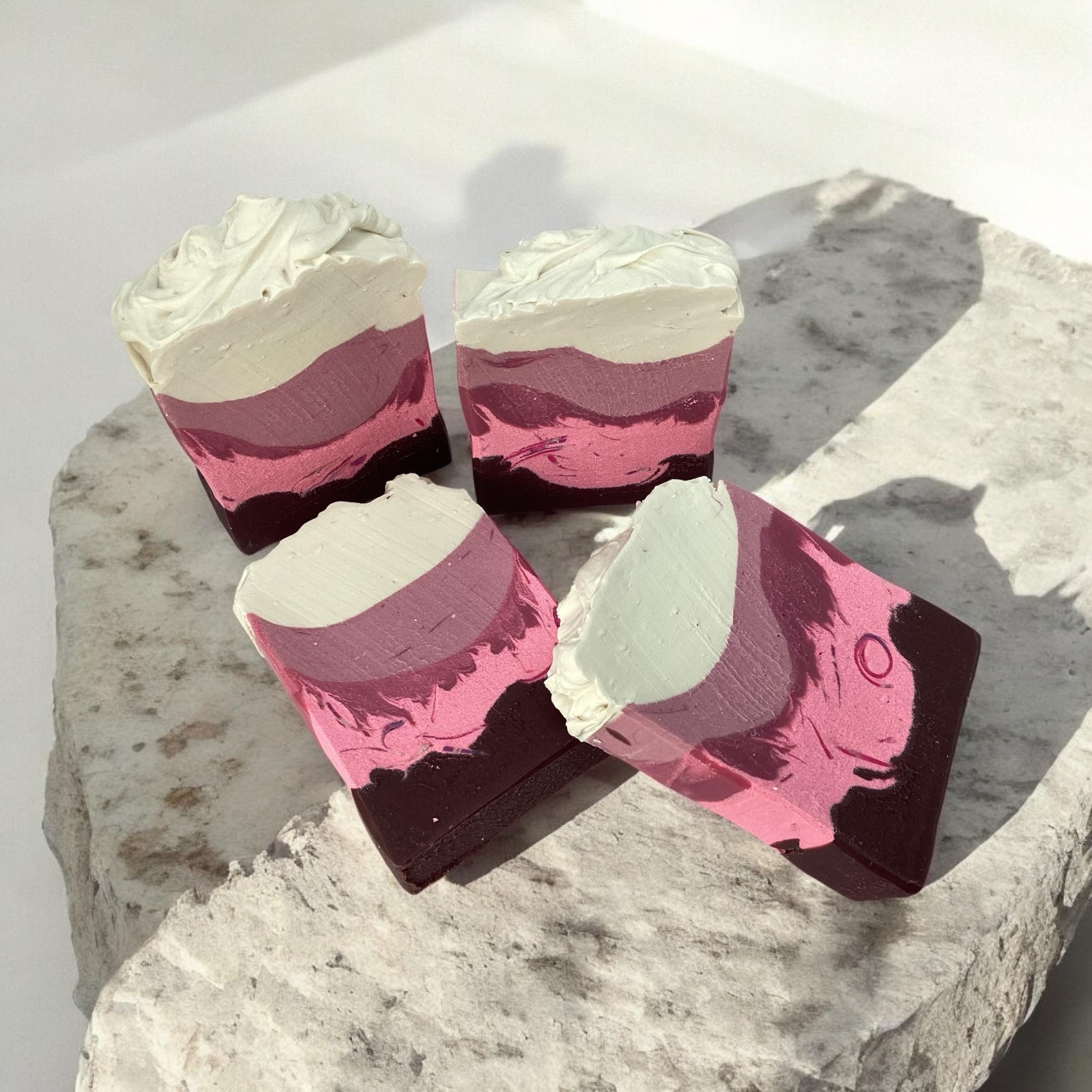 Love You Berry Much Soap-Valentine's Day Bar Soap, Romantic Gift Add On, For The Ladies, Cupid Themed, Bath Decor, Amorous Aesthetic, Cute