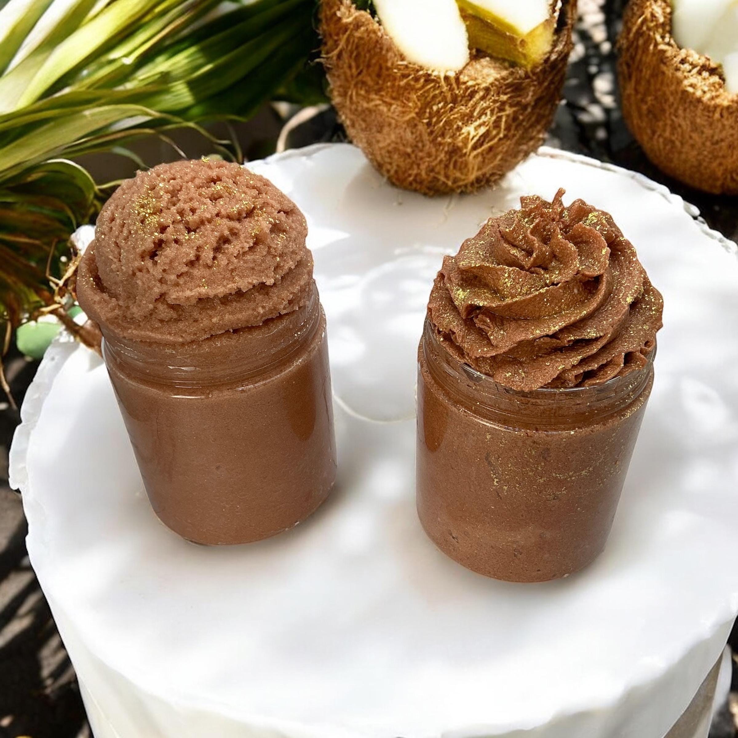 Coconut Me Crazy Sugar Scrub-Tropical Coconut Scented Body Scrub, Whipped + Exfoliating Foaming Sugar Scrub, With Vitamin E, Tropical Vibes